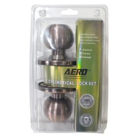 AERO CYLINDRICAL LOCK - ANTIQUE COLOUR