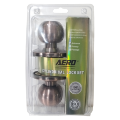 AERO CYLINDRICAL LOCK - ANTIQUE COLOUR