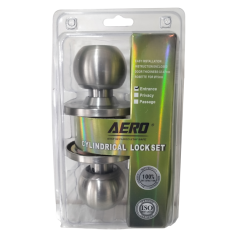 AERO CYLINDRICAL LOCK - STAINLESS STEEL