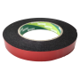 NISSHO DOUBLE SIDED PE BLACK FOAM TAPE - RED LINER (8Mtr) M900-093, M900-094, M900-095