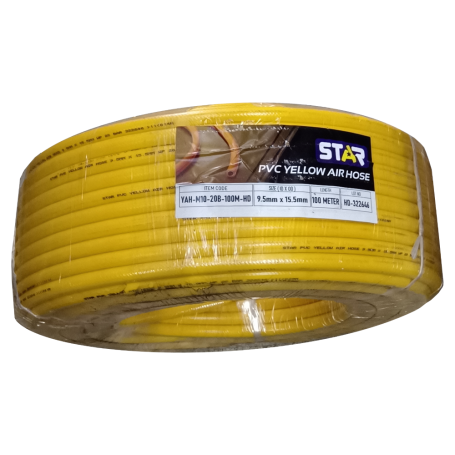 KLASFLEX HI-PRESSURE YELLOW AIR HOSE 20BAR (100M) (3/8" - 10mm)