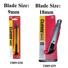 HAIXIN PVC STEEL CUTTER UTILITY KNIFE (HX-9mm, HX-18mm)