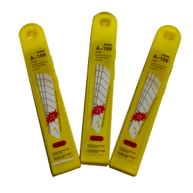 HENGI MB-A100 CUTTER KNIFE BLADE 18mm (1CARD X 10PCS)