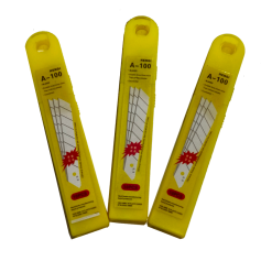 HENGI MB-A100 CUTTER KNIFE BLADE 18mm (1CARD X 10PCS)