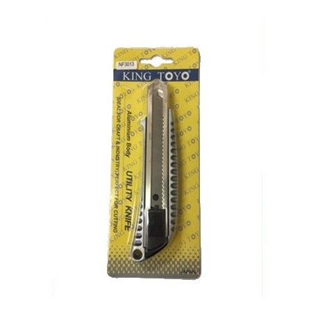 KINGTOYO ALUMINIUM CUTTER UTILITY KNIFE KT-NF3013A (18mm)