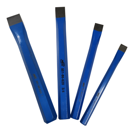 NIETZ HEX FLAT COLD CHISEL - 1/2", 5/8", 3/4", 1"