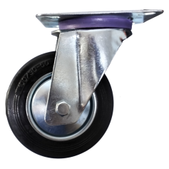 ( 3" 4" 5" 6" 8" ) DOCKER RUBBER WHEEL - RRB- BRAKE ,RRR- RIGID, RRS- SWIVEL