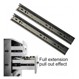 (14" / 16" / 18" / 20") EX FULL EXTENSON DRAWER SLIDER 3-LAYERS