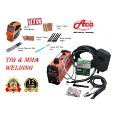 ACO DIGITAL IGBT TIG STAINLESS STEEL WELDING MACHINE INVERTER WITH ACCESSORIES (TP225)