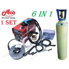 ACO DIGITAL IGBT MIG 5KG 6IN1 WELDING MACHINE INVERTER WITH GAS & ACCESSORIES SET (MRZ200 170AMP)
