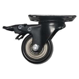 BOSSMAN FURNITURE PU WHEEL - BRAKE, SWIVEL, RIGID (50mm - 2")