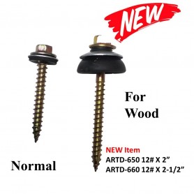 TD HEX RW SCREW WITH CUP WASHER (ARTD) - G12 X 2" / G12 X 2-1/2"
