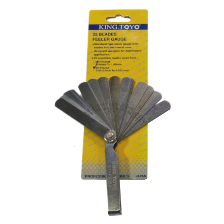 KINGTOYO KT-FG25A FEELER GAUGE SET (AF - 25pcs)