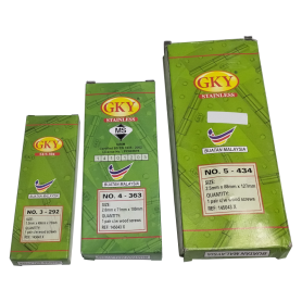 GKY SS304 STAINLESS STEEL HINGES - No 3-292 4-363 5-434