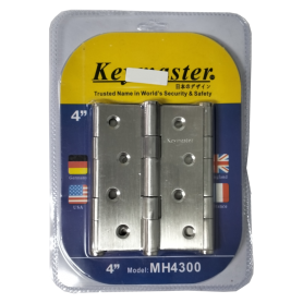 KEYMASTER STAINLESS STEEL HINGES - MH4300 (4" X 3PCS)