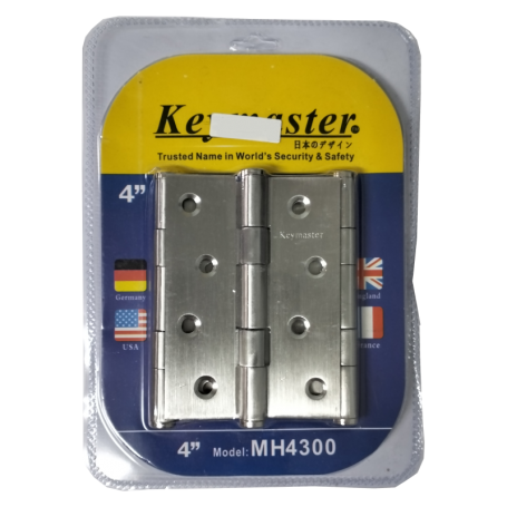 KEYMASTER STAINLESS STEEL HINGES - MH4300 (4" X 3PCS)