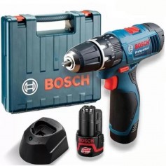 BOSCH CORDLESS HAMMER IMPACT DRIVER DRILL 12V (06019G81L0) (GSB 120-Li-2.0Ah)