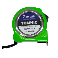 TOMNIC MEASURING TAPE W/BEARING - TOM-888 (25ft - 7.5Mtr)