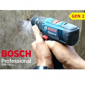 BOSCH CORDLESS HAMMER IMPACT DRIVER DRILL 12V (06019G81L0) (GSB 120-Li-2.0Ah)