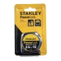 STANLEY MEASURING TAPE - POWER LOCK - CHROME (100% ORIGINAL) (33-215 3.5M, 33-158 5.0M, 33--428 8.0M)