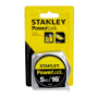STANLEY MEASURING TAPE - POWER LOCK - CHROME (100% ORIGINAL) (33-215 3.5M, 33-158 5.0M, 33--428 8.0M)