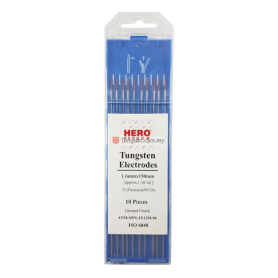 HERO TECH 1.6mm X 150mm RED 2% TIG TUNGSTEN ELECTRODE FOR STAINLESS STEEL