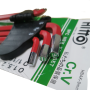 HITTO CR.V - EXTRA LONG BALL POINT HEX KEY SET (9PCS ~ AF)
