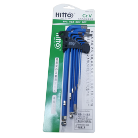 EXTRA LONG BALL POINT HEX KEY SET (9PCS ~ mm)