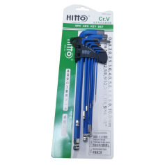 EXTRA LONG BALL POINT HEX KEY SET (9PCS ~ mm)