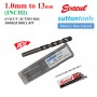 SUTTON HSS JOBBER DRILL BIT (METRIC) (EVACUT DRILL BIT) 1.0mm - 13mm