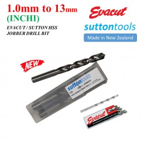 SUTTON HSS JOBBER DRILL BIT (METRIC) (EVACUT DRILL BIT) 1.0mm - 13mm