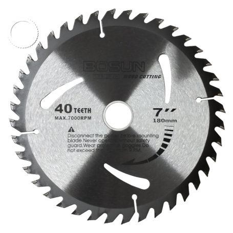 BOSUN WOOD TCT CIRCULAR SAW BLADE (180mm X 40T)