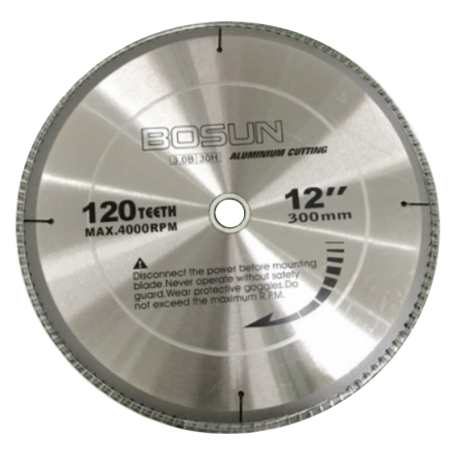 12" BOSUN ALUMINIUM TCT CIRCULAR SAW BLADE (300mm X 120T)