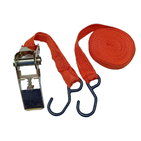 RATCHET TIE DOWN - RATCHET STRAP TIE-DOWN WITH METAL LOCK RTD-115 (1" X 15')