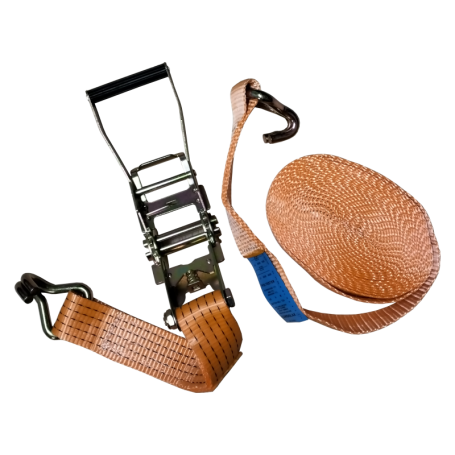 KOREA CARGO LASHING RATCHET TIE DOWN RTD B01 - RED / ORANGE (2" X 9M X 5000KG)