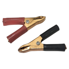 BOOSTER BATTERY CLIPS - RED & BLACK (25AMP 50AMP)