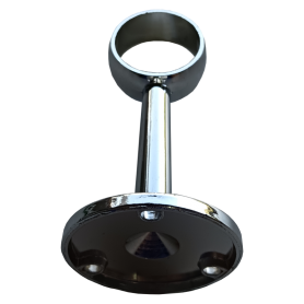 CABINET PIPE BRACKET - CENTRE (25mm) 白钢铜技托