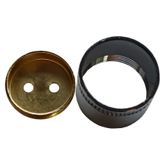 CABINET PIPE BRACKET - ADJ SCREW TYPE (25mm) 白钢铜技托