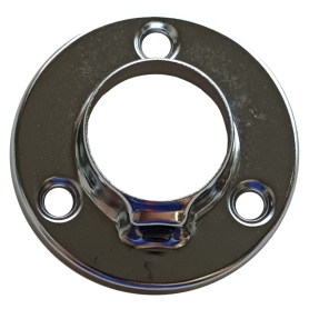 CABINET PIPE BRACKET - END BRACKET (25mm) 白钢铜技托