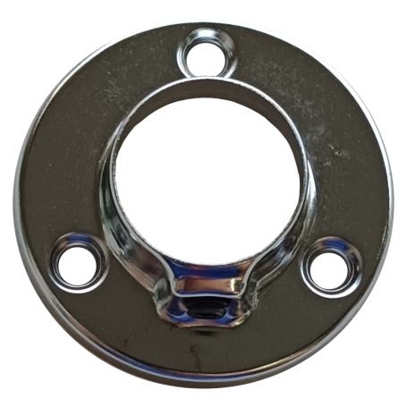 CABINET PIPE BRACKET - END BRACKET (25mm) 白钢铜技托