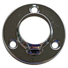 CABINET PIPE BRACKET - END BRACKET (25mm) 白钢铜技托