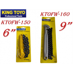 KT-0150 KTOF-0150 (KTOFW-150) 6" / KT-30160 KTOF-160  (KTOFW-160) 9" KINGTOYO CHAIN OIL FILTER WRENCH | KING TOYO