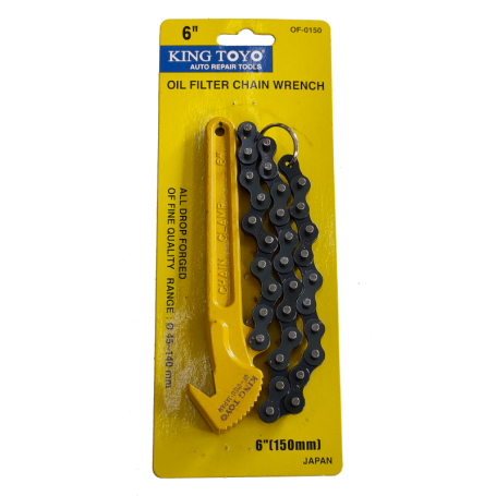 KT-0150 KTOF-0150 (KTOFW-150) 6" / KT-30160 KTOF-160  (KTOFW-160) 9" KINGTOYO CHAIN OIL FILTER WRENCH | KING TOYO
