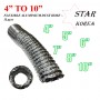 FLEXIBLE ALUMINIUM DUST HOSE - 1Layer - 10Mtr (4" TO 10")