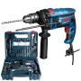 BOSCH IMPACT DRILL WITH 100PCS ACC & HAND TOOLS SET 750W (06012281L2) (GSB 16RE)