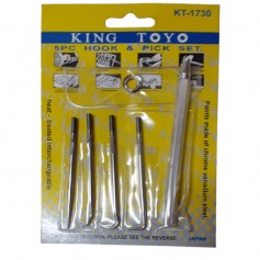 KINGTOYO 5PCS HOOK & PICK SET (KT-1730)