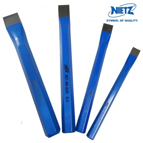 NIETZ HEX FLAT COLD CHISEL - (12mm 16mm 20mm 25mm)