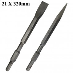 BULL POINT CHISEL - FLAT / POINT (21 X 320mm)