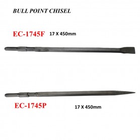 BULL POINT CHISEL -FLAT & POINTED (17 X 450mm)