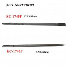 BULL POINT CHISEL -FLAT & POINTED (17 X 450mm)